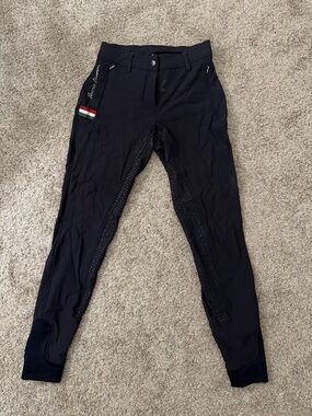 Lauria Garelli Equestrian Navy Full Seat Breeches
